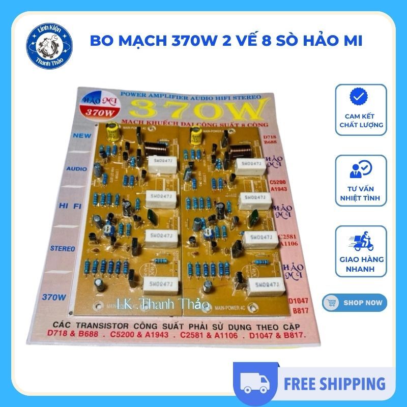 Bo mạch 370W 2 vế 8 sò Hảo Mi
