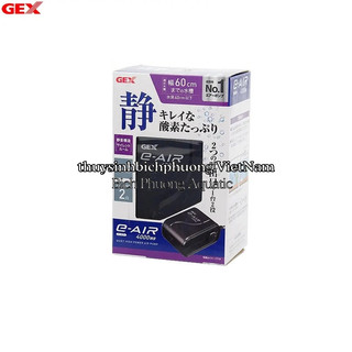 Máy sủi | máy bơm oxy gex e-air 4000sb 2 vòi - siêu êm, siêu bền