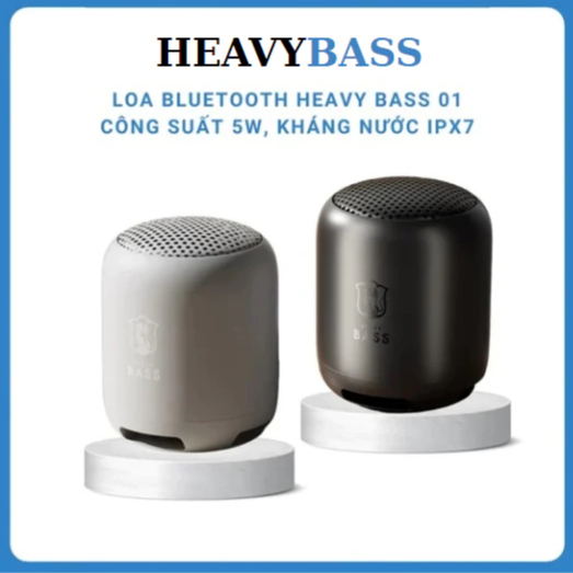 Loa Bluetooth Heavy Bass 01 Chính Hãng Loa Cầm Tay Di Động Âm Bass Mạnh TWS Wireless HB