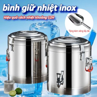  Bình giữ nhiệt inox 3 tầng cỡ lớn 10L-80L,bình giữ nhiệt,bình nước inox,bình pha trà giữ nhiệt,bình trà giữ nhiệt 