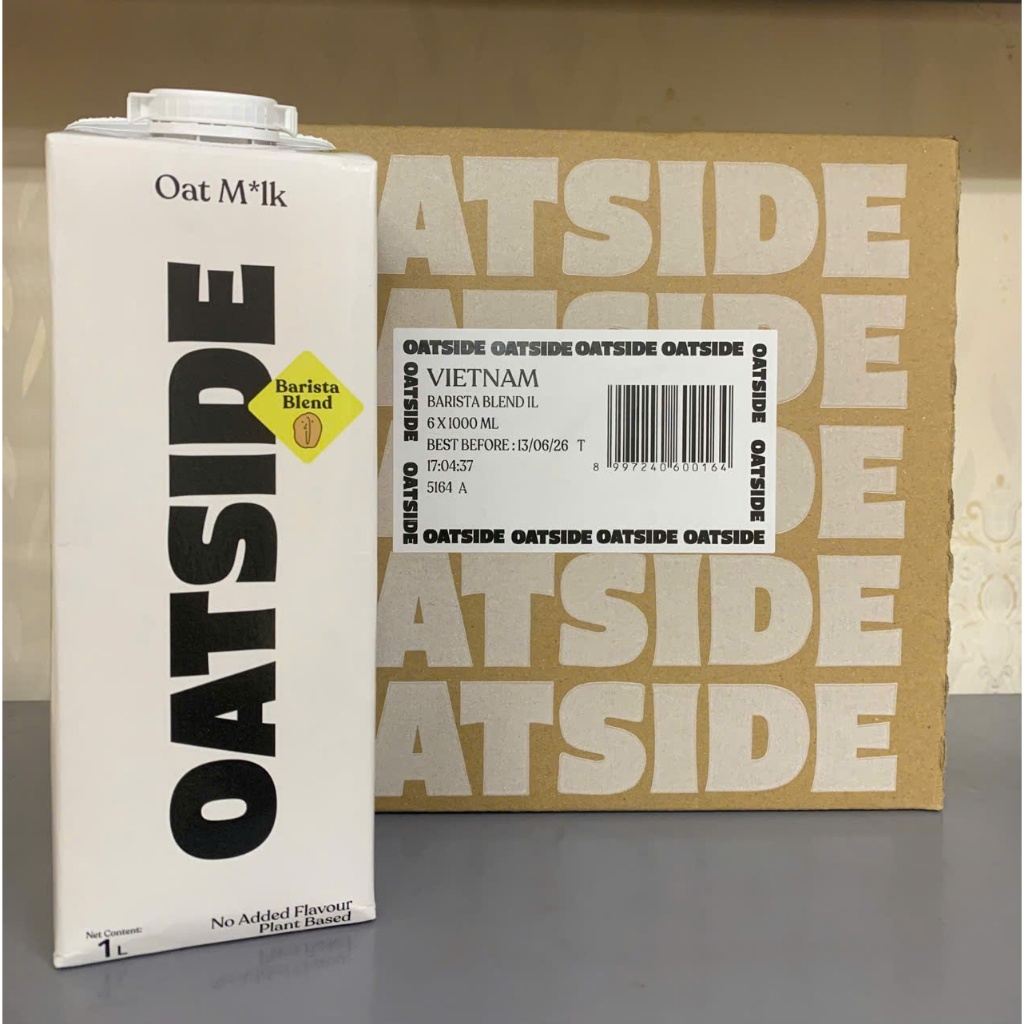 [Thùng 6 Hộp] Sữa Yến Mạch OATSIDE Barista Oat Milk Hộp 1L