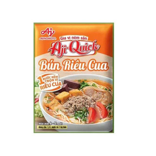 Hộp (12 Gói) Bún Riêu Cua Aji-Quick AjiQuick gói 59g - Nhanh Chóng, Tiện Lợi, Tiết Kiệm Thời Gian