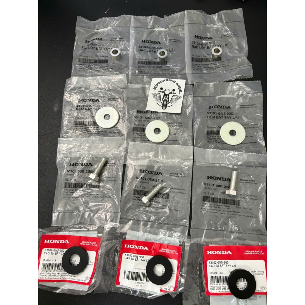 ốc cao su tay lái mi đông sọ khỉ xe wave nhỏ zx 100 dream fu 1 53103GN5900 53101GN5900 92101080250H 