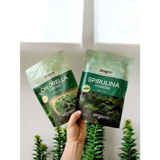 Bột tảo Chlorella hữu cơ (Dragon Superfoods, Organic Chlorella Powder) - 200gr
