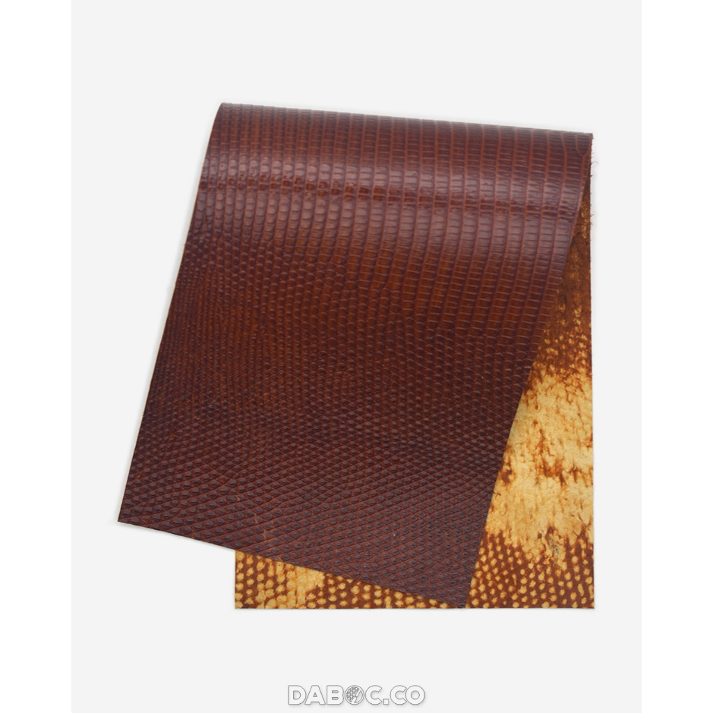 Phôi da kỳ đà bọc cơ bida 32x11cm – Indonesia – Màu nâu
