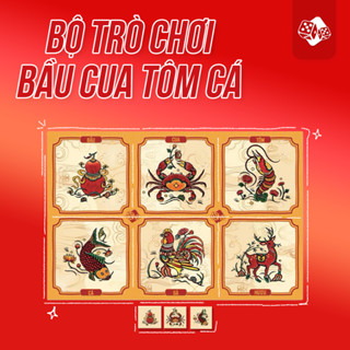 BỘ TRÒ CHƠI BẦU CUA TÔM CÁ - CAO CẤP - CỨNG CÁP TOPBOARDGAME