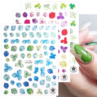[MUA 3 Tấm Về GIÁ 10K] STICKER HÌNH DÁN MÓNG MẪU HOA 3D LẤP LÁNH