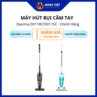 Máy hút bụi cầm tay Deerma DX118C/ DX115C - Quốc Tế - Hàng chính hãng - MIVIET