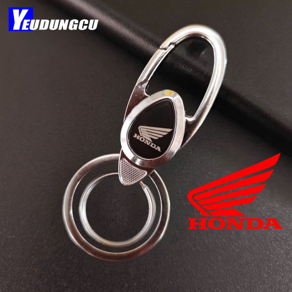 Móc Khóa In Logo Xe Máy Honda, Yamaha – Hợp Kim Cao Cấp, Chống Gỉ Sét, Bền Đẹp.