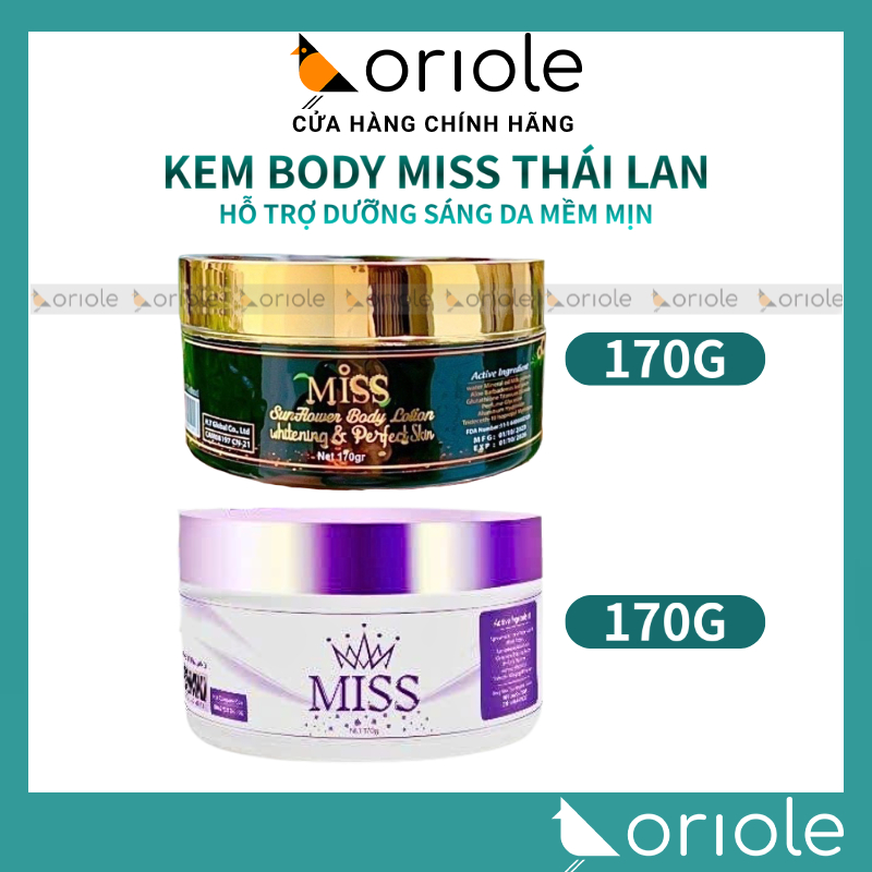 Kem Body MISS Sunflower Body Lotion 170g