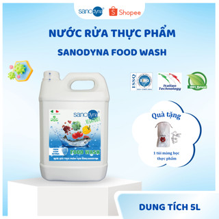  Nước rửa thực phẩm tươi sống Sanodyna Food Wash - 100% Tự Nhiên - ITALY – Dung tích 5L F5L 