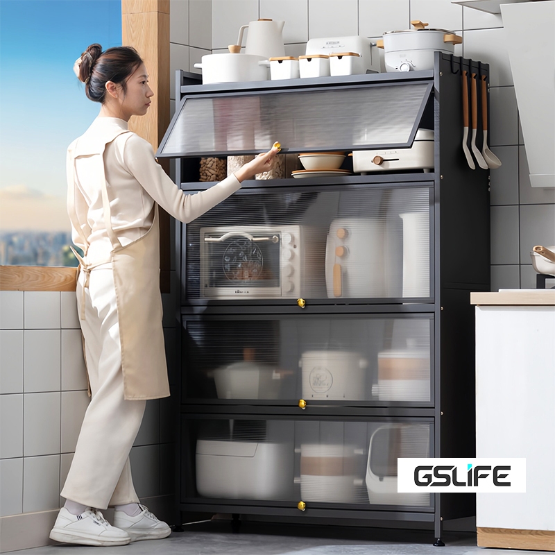Gslife Kệ Đa Chức Năng 3-6 Tầng - Phù Hợp Bếp & Phòng Khách ưu Trữ Nồi, Chảo & Lò Vi Sóng
