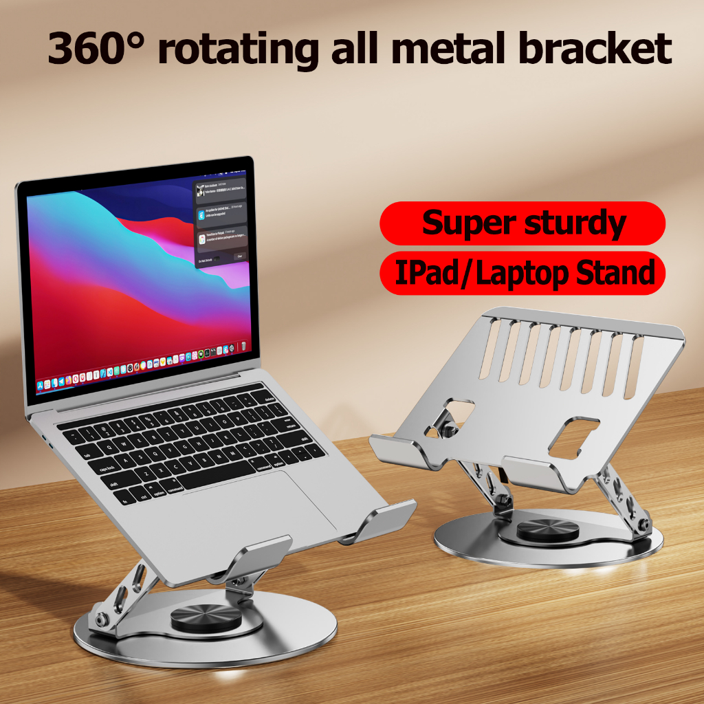 Giá đỡ máy tính bảng xoay 360 độ, giá đỡ hỗ trợ kim loại để bàn, mô hình tiện ích máy tính xách tay tiên tiến | BigBuy360 - bigbuy360.vn