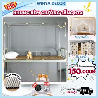 Khung giường tầng ký túc xá, khung treo rèm ,màn giường tầng ký túc xá sinh viên WINYA