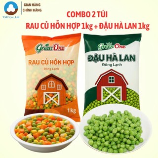Combo 2 túi : Rau Củ Hỗn Hợp Green One 1kg và Đậu Hà Lan Đông Lạnh Green One 1kg
