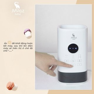 Máy hâm sữa Moaz bebe MB033 | Hâm nhanh | Hâm thường - Giữ ấm | Rã đông | Bảo hành 12 tháng lỗi đổi mới