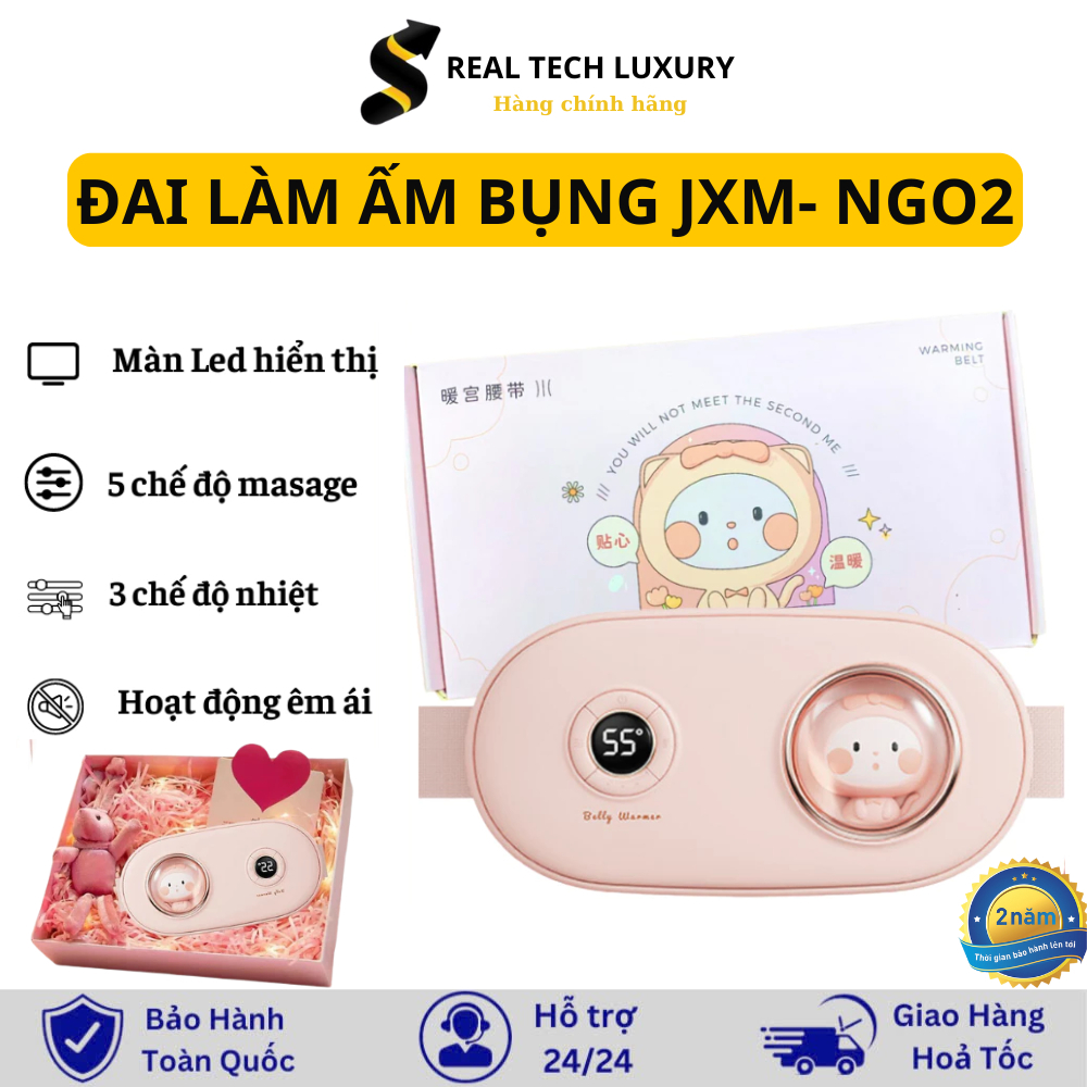 Đai Massage Bụng Kinh Giữ Ấm Bụng JXM-NGO2 Cao Cấp Đai massage bụng lưng - Quà Tặng Bạn Gái