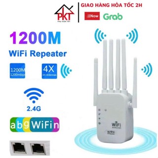  1200Mbps ộ Kích Sóng Wifi 4 Râu 2.4 5GTốc Độ Cao Kiêm Cục Kích Wifi Không Dây Siêu Mạnh Bộ Kích Wifi Kết Nối Xa SP01 SP0 