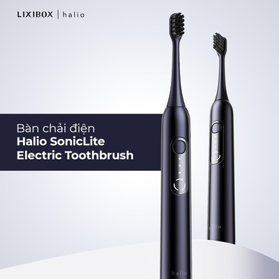 [VHL x LIXIBOX] COMBO Bàn Chải Điện Halio SonicLite Electric Toothbrush & Set 5 Đầu Bàn Chải Thay Thế