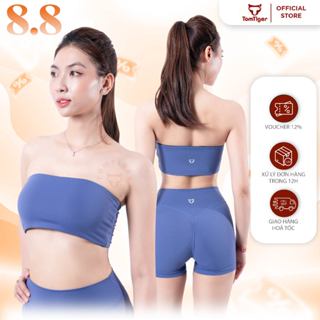 Áo Bra Quây Bandeau Tomtiger, Dáng Croptop Sexy, Áo Không Dây Chống Tụt Cho Nữ, Áo Tập Gym, Yoga