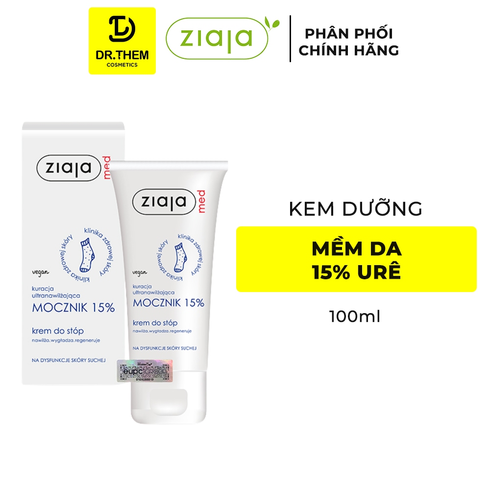 Ziaja Kem Mềm Da 15% Urê - Dưỡng Ẩm Dịu Nhẹ Ziaja Med 15% Urea Cream 100ml- Dr Thêm
