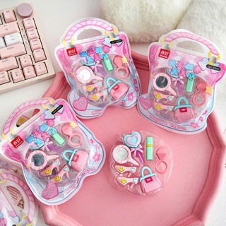 Set Tẩy Dễ Thương, Sáng Tạo Cho Học Sinh Tiểu Học Chủ Đề Đồ Trang Điểm, Vũ trụ QH-8995, QH-8998