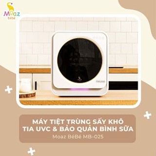 [CHÍNH HÃNG] Máy tiệt trùng sấy khô UVC Moaz BéBé MB-025 (18L) - 6 Đèn UV, làm sữa chua, sấy hoa quả