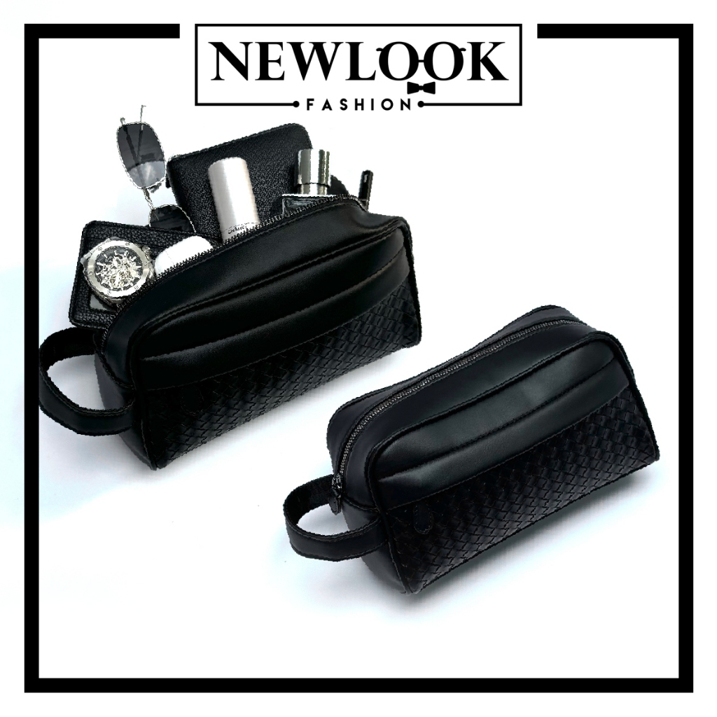 ★ TÚI CẦM TAY CLUTCH DẠNG HỘP DA PU ĐAN DẬP MÁY ( 25 x 15 x 8cm )