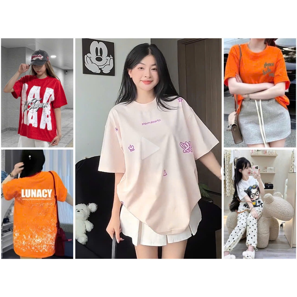 Áo Thun Unisex in Chữ Tùy Chọn BADLIAR,CHECKMATE...Áo Phông Form Rộng Tay Lỡ Cổ Tròn