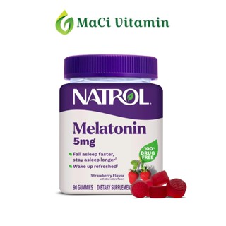 Kẹo ngủ Melatonin 5mg NATROL - Hỗ trợ giấc ngủ