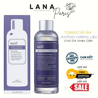 Hàng VNNK toner Klairs 180ml không mùi dành cho da nhạy cảm
