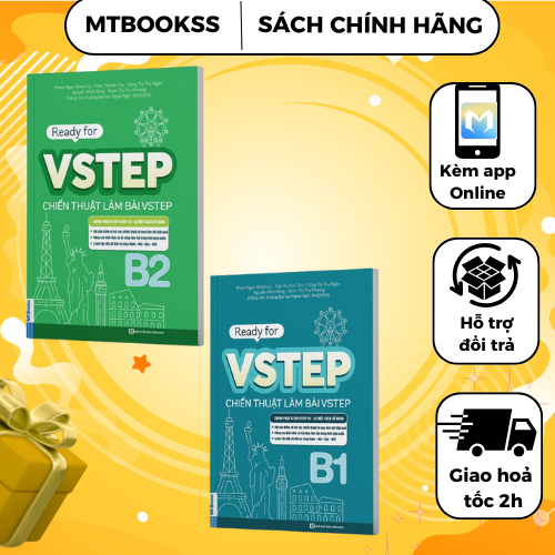 Sách - Combo Ready for VSTEP Chiến Thuật Làm Bài VSTEP B1,B2