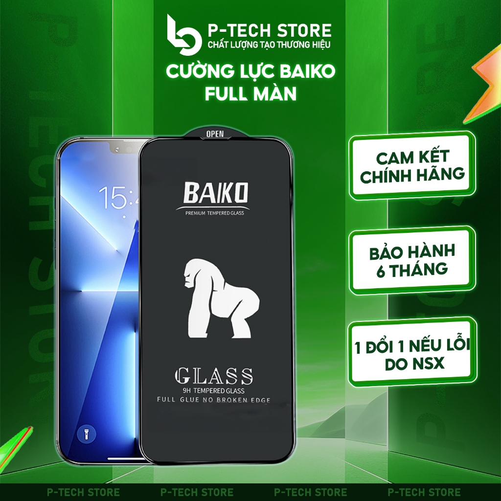 Kính Cường Lực Bakio Full Màn Tặng Kèm Theo Khi Mua Màn