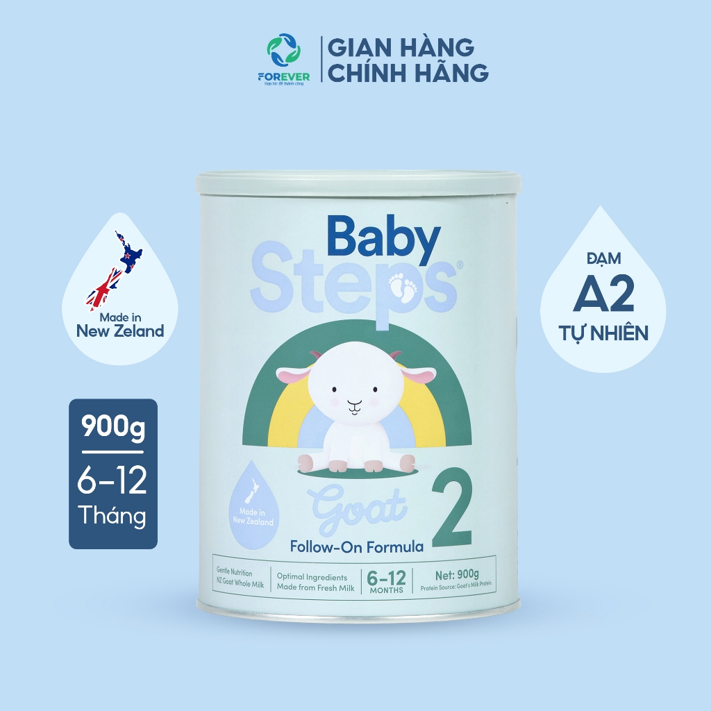 Sữa dê công thức Baby Steps 2 900g