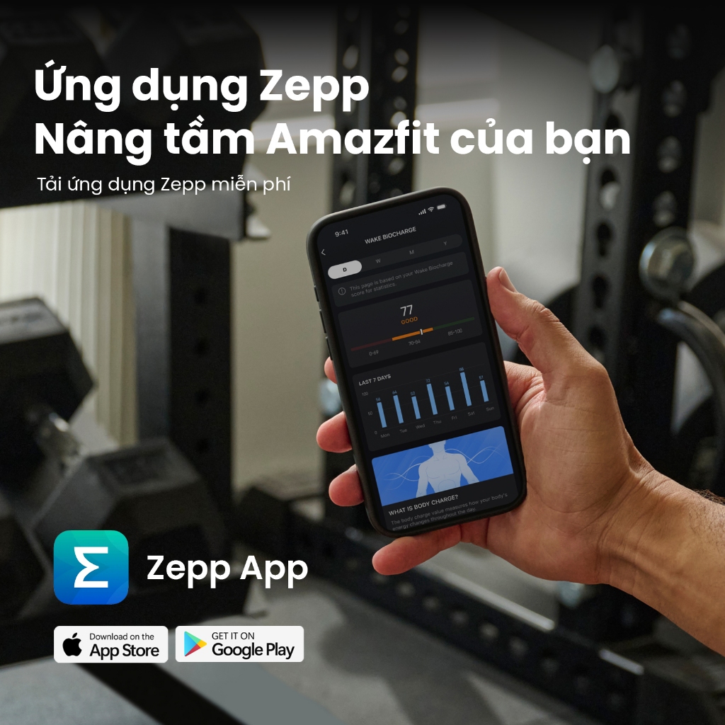 Đồng hồ thông minh Amazfit Balance 2 | Màn hình kính sapphire | Pin 21 ngày | 170+ Môn thể thao - Bảo hành 12 tháng | BigBuy360 - bigbuy360.vn