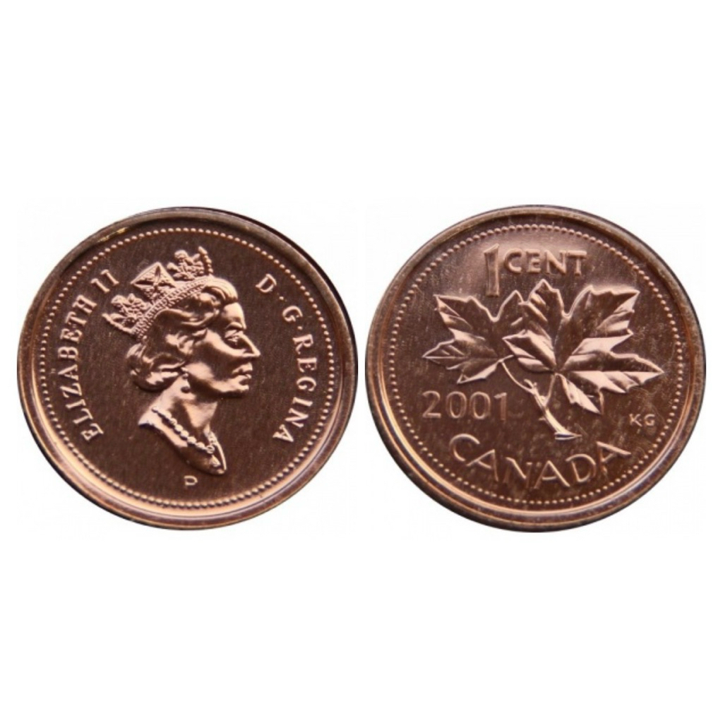 Đồng xu 1 cent  1997 - 2003 Canada