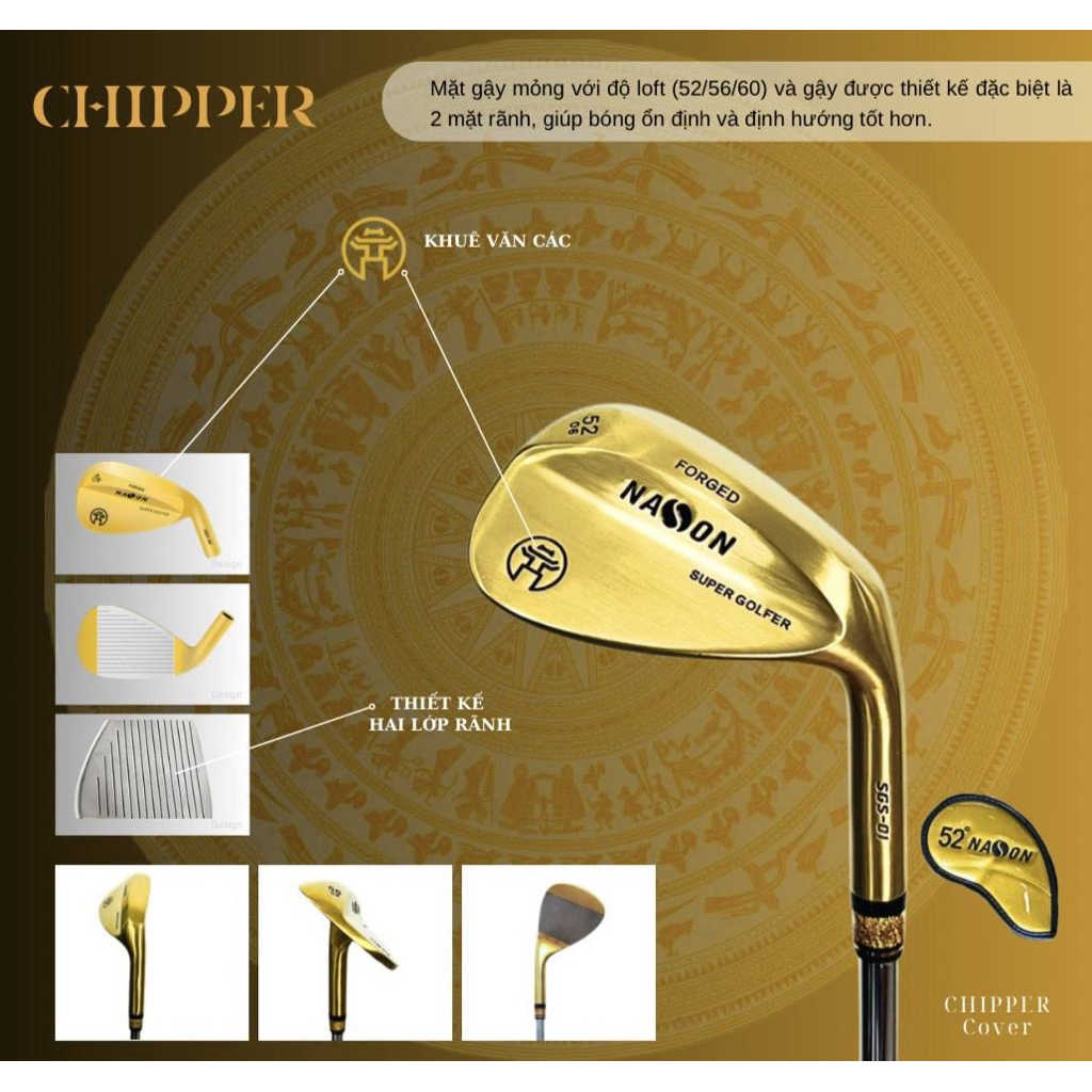 Gậy golf Kỹ Thuật Wedger 52°/56°/60° | Nason Golf