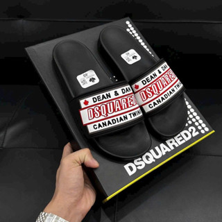  Dép nam boy phố dép nam dsq bản mới full da logo thiếc Hot 2025 