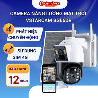  Camera Vstarcam BG66DR năng lượng mặt trời dùng sim 4g chống nước chống bụi mạnh mẽ IP66 pin 8000mAh 
