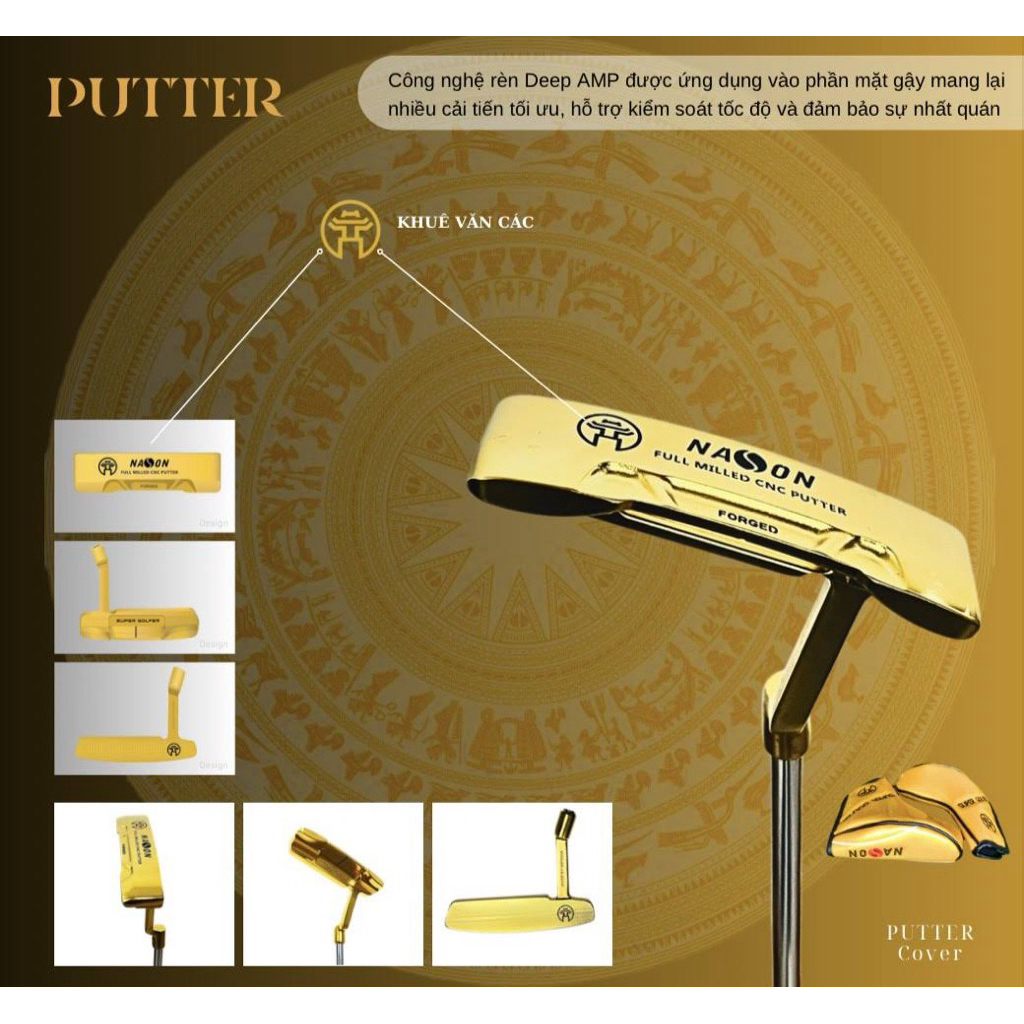 Gậy golf Putter - Khuê Văn Các | Nason Golf