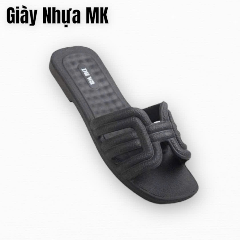 Dép quai ngang nữ chữ H đúc nguyên khối chất eva siêu nhẹ siêu mềm êm chân chống nước đi mưa đi biển siêu bền - DL280