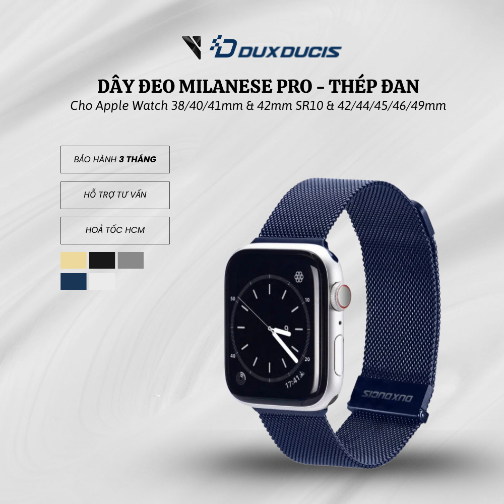 Dây Đeo Milanese Pro Cho Apple Watch 38/40/41MM & 42/44/45/46/49MM