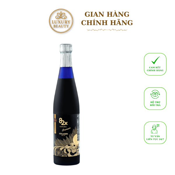 Nước Uống Collagen 82X Sakura Premium Nhật Bản Dạng Chai 500ml