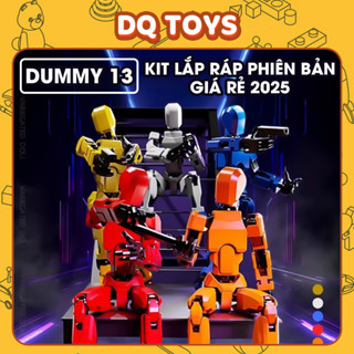 Mô Hình Mô hình DUMMY 13 Robot Action Figure khớp cử động linh hoạt kèm phụ kiện vũ khí và bàn tay cao cấp DQ TOYS