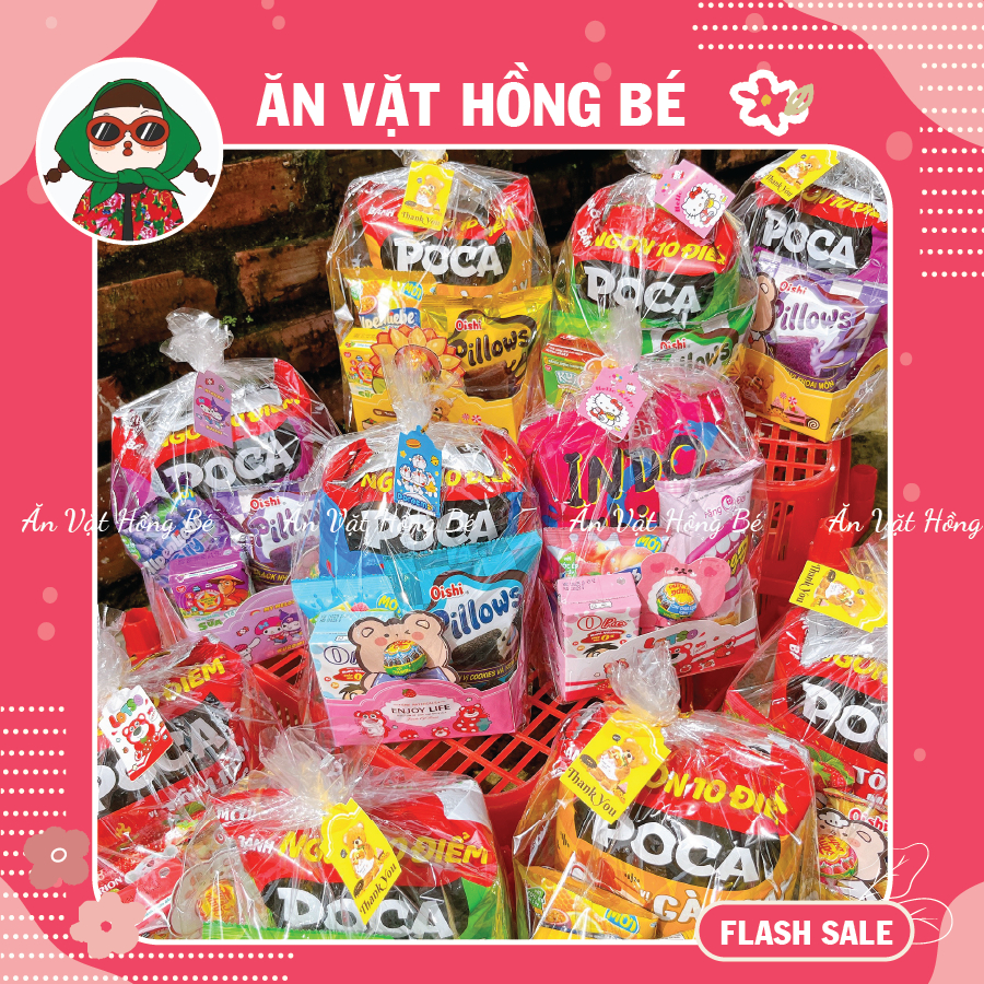 Túi Bánh Kẹo 6 màu Xinh Ngon Mix Theo Tone Màu, Tặng Quà, Sinh Nhật Người Yêu, Các Bé Siêu Dễ Thương