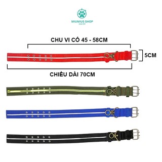 (Phản Quang 5P) Vòng cổ Phản Quang 4 Lớp 5 Phân cho Pet từ 30-50KG - Vải Dày Dặn Chắc Chắn