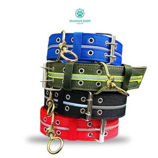 (Phản Quang 5P) Vòng cổ Phản Quang 4 Lớp 5 Phân cho Pet từ 30-50KG - Vải Dày Dặn Chắc Chắn