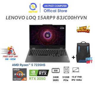 Laptop Lenovo LOQ 15ARP9 83JC00HYVN (AMD Ryzen 5 7235HS | RTX 3050 6GB | 24GB | 512GB | 15.6 inch FHD | Win 1