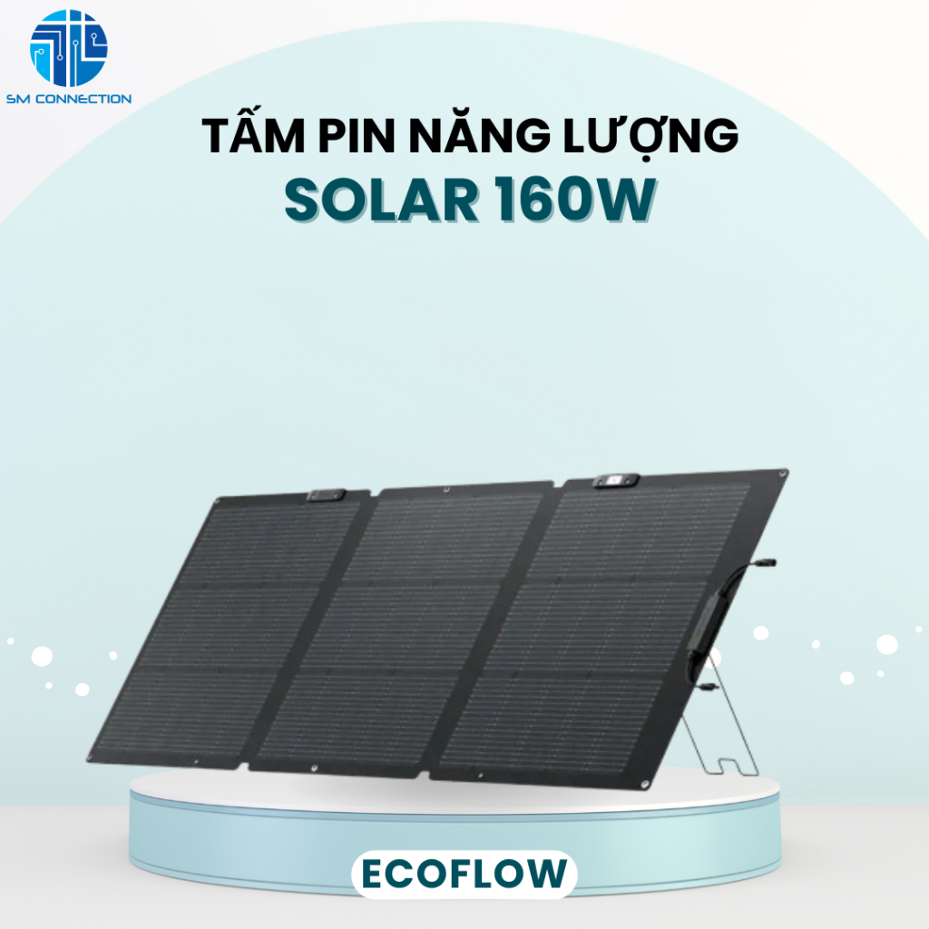 Tấm Pin Năng Lượng Mặt Trời Ecoflow Solar 160w (Bifacial) - Khả Năng Chống Bụi Và Nước Chuẩn IP68