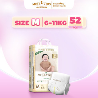 [SIZE M QUẦN] Tã Bỉm MOLLY KIDS Cho Bé, Bỉm Quần Công Nghệ Hàn Quốc Thấm Hút Tốt, Chống Hăm, Chống Tràn Full Size